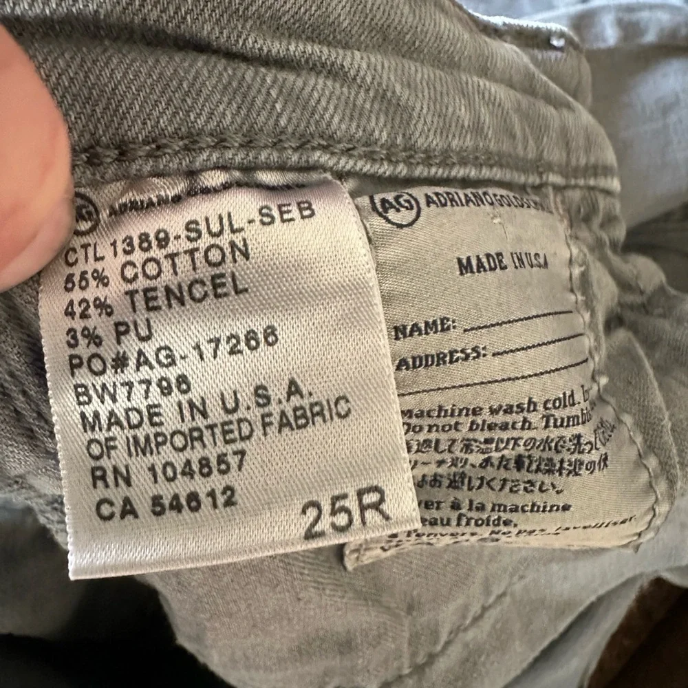Adriano Goldschmied- The legging ankle, super skinny ankle, jeans size 25R - Picture 6 of 9